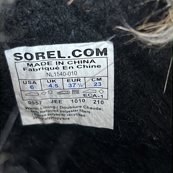 Sorel Joan of Arctic Black Winter Boots Faux Fur - Picture 9 of 13